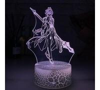 Lampe 3D Tactile Veilleuses Enfant MY3567 Genshin Impact 17 Couleurs avec Telecommande G