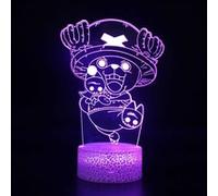 Lampe 3D Tactile Veilleuses Enfant MY892 One Piece 16 Couleurs avec Telecommande G