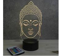 Lampe 3D tête de Bouddha - LED - Idée Cadeau - Fabriquée en France