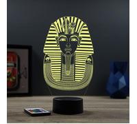 Lampe 3D Toutankhamon - LED - Idée Cadeau - Fabriquée en France