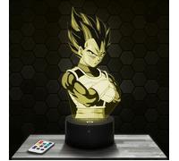 Lampe 3d _ Vegeta DBZ - Jouet, Figurine, Cadeau Dragon Ball Z - Veilleuse Led Tactile TOP