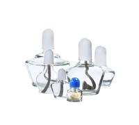 Lampe à alcool en verre, équipement de chauffage de laboratoire de chimie en verre, fournitures pédagogiques 25/60/125/250 ml(150ml)