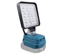 Lampe à batterie pour Makita 18V: 48W 5400LM LED de travail carrée étanche Projecteur de chantier avec USB, lampe à batterie portable pour réparation automobile, éclairage domestique, urgence
