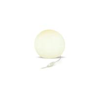 Lampe À Boule De Table Blanche Ø 20 Cm Câble Prise Avec E27 LED 2700 K Lampe