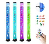 Lampe à Bulles avec 10 Poissons Flottants-VEVOR-1,2 m-16 Effets Lumières Changeantes de Lumière Apaisante-Décoration Intérieure