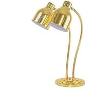 Lampe à Chaleur en Or 250W pour la Nourriture, Chauffe-Buffet avec Bras métallique réglable et Double Prise de tête, Compatible E27 Ampoule, contrôle de la température pour la Restauration, banquets,