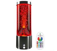 Lampe à changement de couleur, 16 couleurs et 4 modes, alimentée par USB, lumière d'ambiance RVB pour bureau, table de chevet, impulsion lisse, 22,9 cm de haut, lampe de table en acrylique pour fêtes