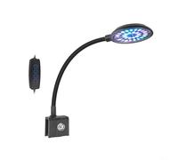 Lampe à clip USB DC 5 V 7/8 W avec télécommande, luminosité réglable, 3 modes d'éclairage, design ultra fin pour aquarium Noir (Y200)