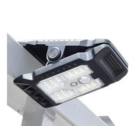 Lampe à détecteur de mouvement - Lampe solaire à clip mAh, éclairage extérieur rechargeable, projecteur de sécurité portable haute capacité | Maison Camping Portail Patio, garage, cour, allée
