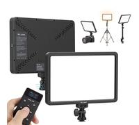 Lampe à écran plat 2500K-9000K bicolore CRI 90+ éclairage doux avec télécommande LED lampe vidéo pour la photographie en direct