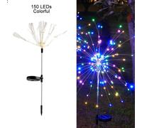 Lampe À Feu D'artifice Solaire 150 LED FLASH FAIRY STRING LUMIÈRE 8 MODE DÉCORME DE PLANDSAGE DE JARDINE IMPRÉPRÉE MODE
