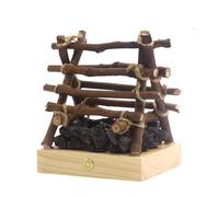 Lampe à feu, faux feu de camp, faux bûches éclairées, contrôle tactile, 3 modes, LED 3D réglable, petite lampe électrique, robuste, ajoute de la chaleur ambiante, polyvalente pour la maison