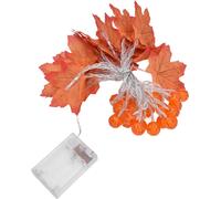 Lampe à fil en forme de feuille d'érable avec lumière constante clignotante à deux modes Décors de fête pour l'intérieur et l'extérieur (6m 19.7ft 40LED )