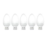 Lampe à flamme à économie d'énergie USB avec simulation pour une utilisation en camping de nuit et économie d'espace - Flamme vacillante - Sans danger - Lampe LED à flamme vacillante pour la maison et