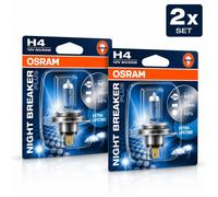 Lampe à halogène H4 12V 60/55W OSRAM Night Breaker Plus 2 Ampoules