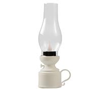 lampe à huile, Lampe à kérosène Led rétro lanterne de tempête Vintage classique lanterne à kérosène d'ouragan à piles portable for la maison Bar jardin Camping(Wit)