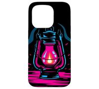 Lampe à Huile Retro Look Old-Fashioned Coque pour iPhone 15 Pro