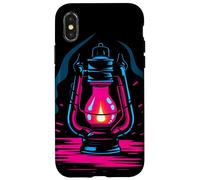 Lampe à Huile Retro Look Old-Fashioned Coque pour iPhone X/XS