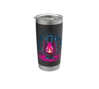 Lampe à huile Retro Look Old-fashioned Gobelet isotherme en acier inoxydable double paroi
