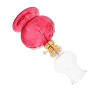 Lampe à Huile Vintage Verre pour Décoration Intérieure Lampe à Kérosène Antivente Dimming pour Urgence Usage Religieux pour Offrandes de Coupure