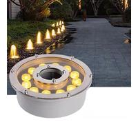 Lampe à la Fontaine LED Submersible, projecteur sous-Marine extérieur, en Acier Inoxydable imperméable IP68, 12V des lumières du Bassin de Trou Moyen à Basse Tension, pour la Piscine de Jardin de la