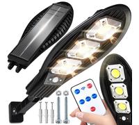 Lampe à lacets à LED de route solaire avec capteur de mouvement et télécommande 180W