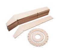 Lampe À Lamelles Bois Stockholm,Fscmixcr, Nature, 24x24x35cm, 22 Pces, Boîte 1kit