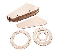 Lampe À Lamelles En Bois Oslo, Fscmixcre, Nature, 18,5x18,5x20cm, 18 Pces, Boîte 1kit