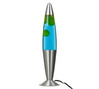 Lampe à lave Bleu Jaune, Argent, Lampe à lave, Lampe d'ambiance, Salon, 42 cm de haut, G9, ampoules incluses, relaxante, apaisante, Lampe à lave moderne JENNY