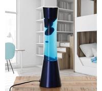 Lampe à lave bleue, lampe décorative, lampe rétro, idée cadeau de Noël, G9 30 W avec interrupteur à fil, ampoule incluse, apaisante, lampe à lave grande