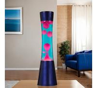 Lampe À Lave Bleue Rose G9 39Cm Rétro In mpoule Magma Lampe De Table RINGO