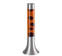 Lampe à lave décorative orange et argentée pour chambre d'enfant LED 25W POPPILO