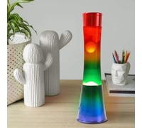 Lampe à lave en verre design rainbow