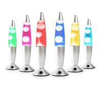 Lampe a Lave Fusée - Lampe Magma Lave - Ampoule de rechange incluse - Verre Robuste - 25 Watts - 35 cm - Rouge