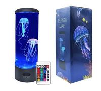 Lampe à lave LED fantaisie avec méduses - AOP #SM864 -avec télécommande et 7 couleurs - Lampe d'ambiance style aquarium