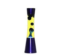 Lampe à lave "Ringo" en bleu-jaune 39cm de haut Lumière d'ambiance pour chambre à coucher salon G9 30W source de lumière incluse avec interrupteur Lampe rétro