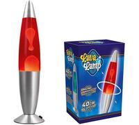 Lampe à Lave - Rouge - 38 cm - Ambiance Zen - Gadget Insolite - Ampoule Incluse