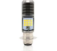 Lampe à Led blanche pour motocyclette Lampe frontale pour vélo électrique Feux de route et de croisement_PX15D griffe simple