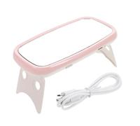 Lampe à LED Mini Pliante pour Ongles en Gel, Usb, Table, Rose | Plastique, Usage Maison et Manucure Diy, Compact, Style Féminin