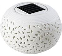 Lampe à LED solaire décorative en porcelaine Lunartec