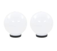 Lampe À Led Sous Forme De Boule 2 Pcs Sphérique 20 Cm Pmma