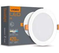 Lampe À Led Vle-Dlbr-064 Downlight Rd 6W/4K/Wh Videx