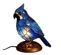 Lampe à lumière d'oiseau - Lanterne sculptée à LED de style vintage avec perchoir sculpté, éclairage décoratif d'ambiance doux, pièce d'éclairage artistique à longue queue | Chambre d'enfant Chambre