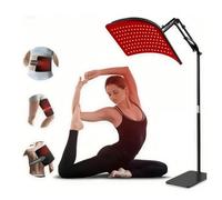 Lampe à lumière rouge 2 en 1 amovible à 360 ° - Lumière rouge - Soin de la taille - Soins à la maison - Lumière infrarouge - 120 LED - Pour le visage et le corps - Thérapie par lumière rouge (support
