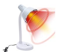 Lampe à lumière rouge, 275 W, angle et hauteur réglables, température réglable de 0 à 115 °C, lampe chauffante infrarouge, pour rhumatismes, arthralgie, douleurs cervicales
