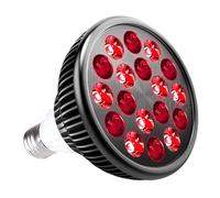 Lampe à Lumière Rouge, Appareil de Therapie par la Lumière Rouge, 54w Led 18 Ampoule Infrarouge Chauffante 660 nm 850 nm, Circulation Sanguine Améliorer le Teint de la Peau (sans support)