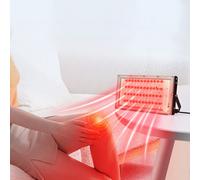 Lampe à lumière rouge de table LED, 96LEDs Red Light Therapy, 660nm & 850nm lampe à lumière rouge infrarouge avec minuterie, thérapie à la lumière rouge pour le soulagement de la douleur, soins de la