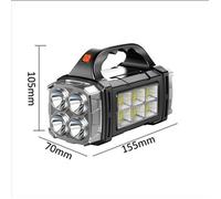 Lampe à main portative Rechargeable LED lampe de poche puissante Camping en plein air lampe de charge solaire torche USB avec