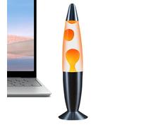 Lampe à mouvement liquide multicolore changeante Générique, Lampe volcanique élégante, lumière d'ambiance relaxante pour étagère, Orange, Aluminium