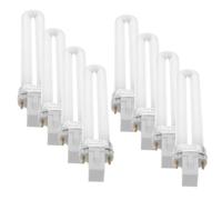 Lampe à Ongles 9 W en Verre Blanc, Lot de 8 Tubes | Pièces de Rechange pour Lampe Uv, Usage Maison ou Service Pro, Remise en État Simple, pour Gel